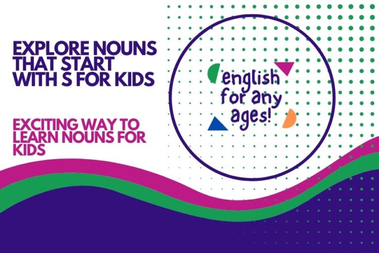 Explore Nouns that Start with S for Kids