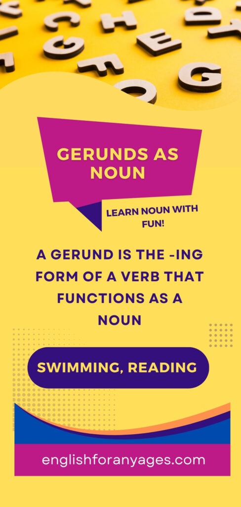 Gerunds as Noun