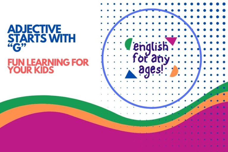 Adjective Starts with G