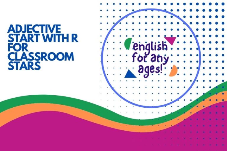 Adjective Start with R for Classroom Stars